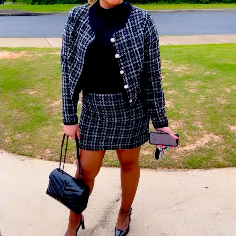 2 piece tweed set